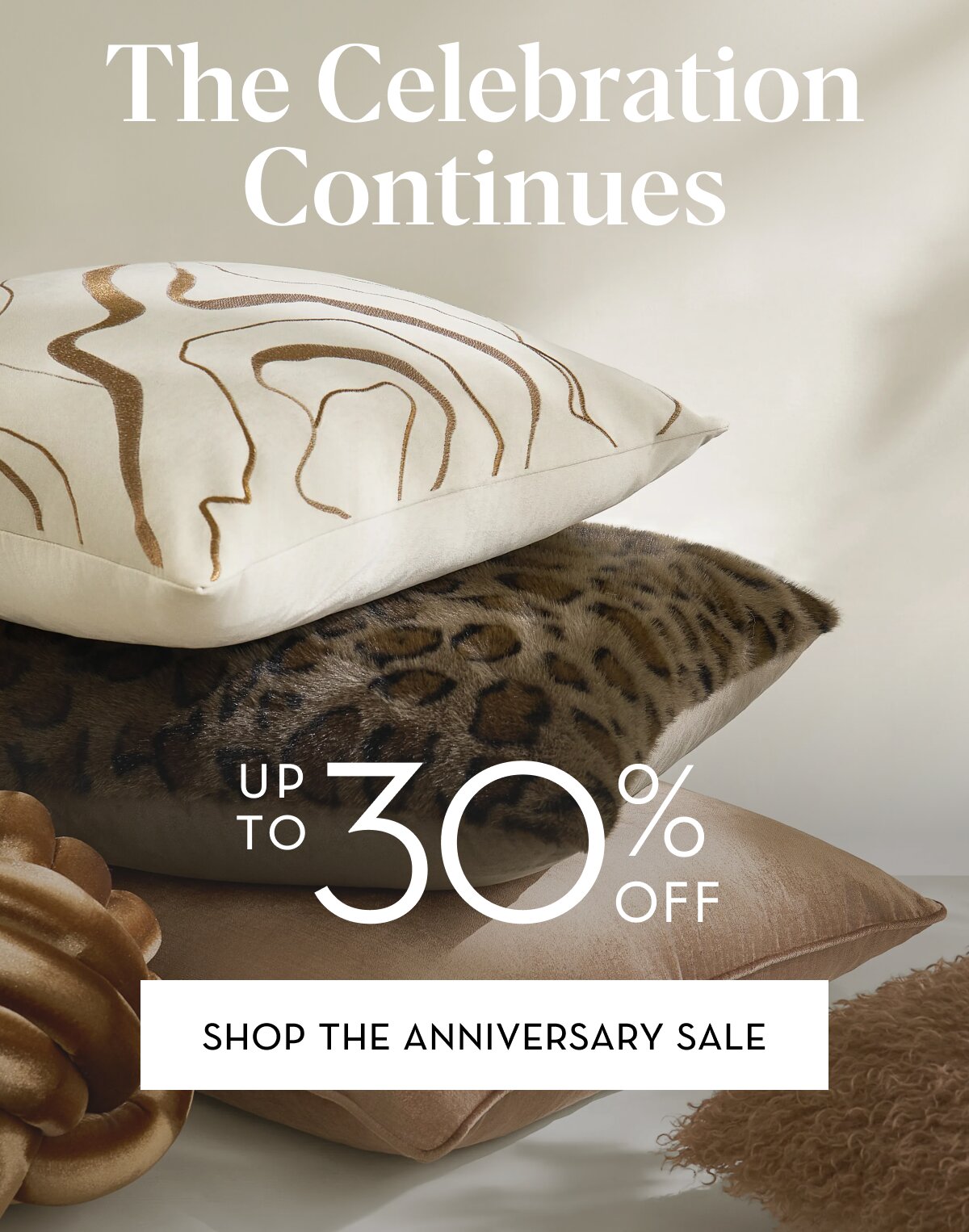 Celebration continues, up to 30% off