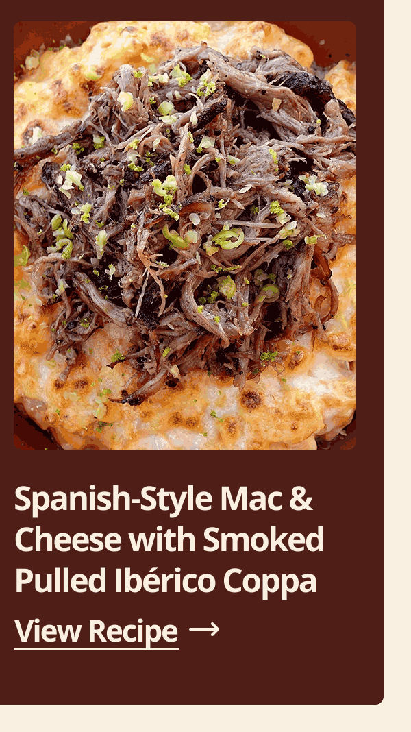 Spanish-Style Mac & Cheese with Smoked Pulled Ibérico Coppa