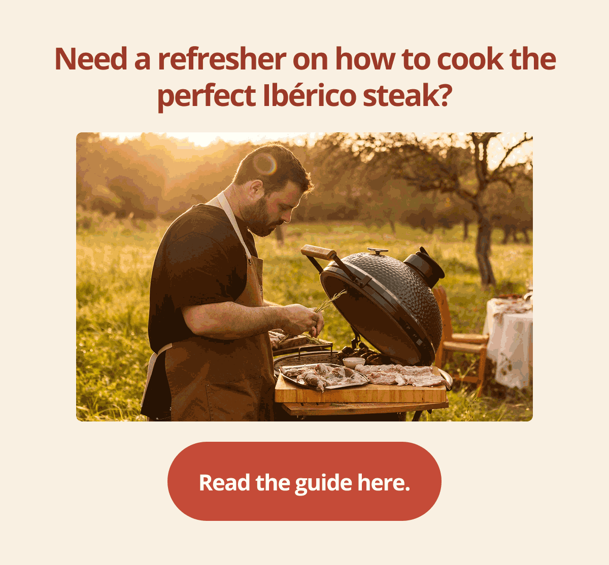 Need a refresher on how to cook the perfect Ibérico steak?