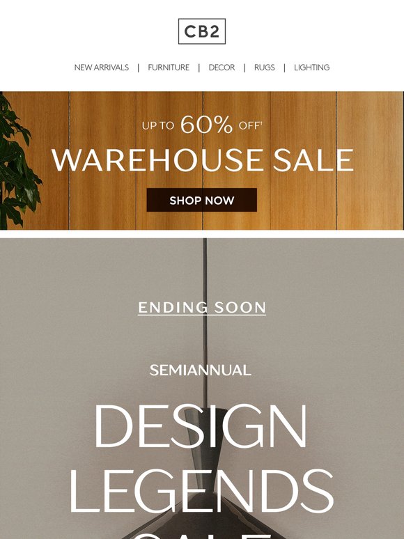 ALMOST OVER: Design Legends Sale