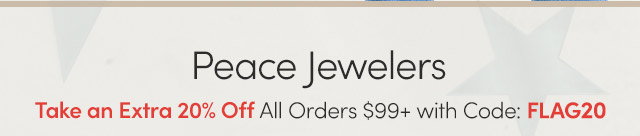 Peace Jewelers | Take an Extra 20% Off Using Code: FLAG20
