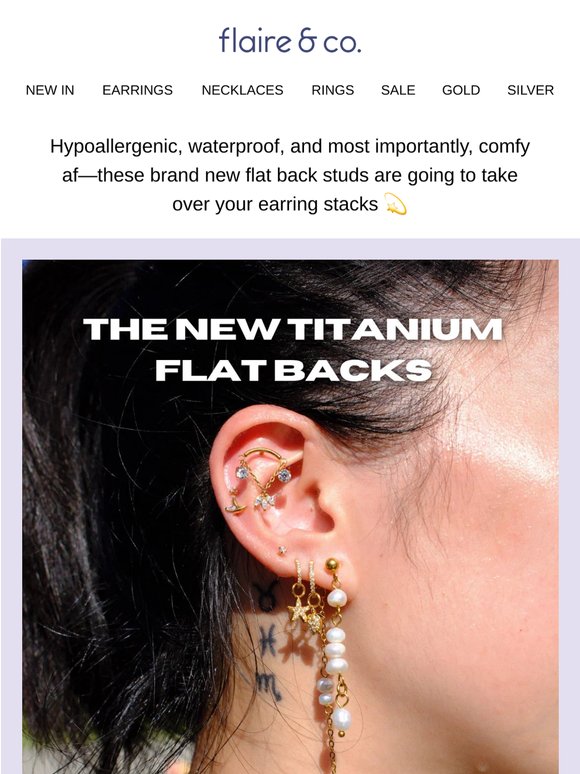 they're here 🔥 TITANIUM STUDS ARE LIVE