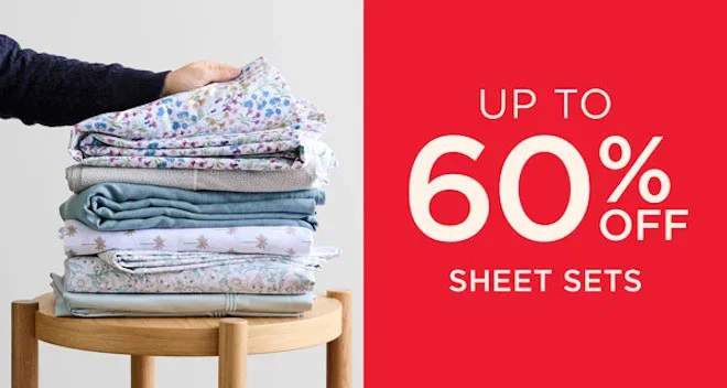 Up To 60% Off Sheet Sets