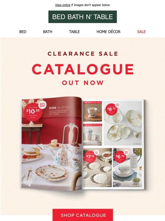 Clearance Catalogue OUT NOW! 📖