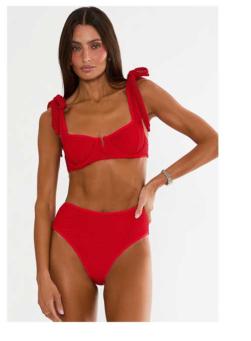 Red Swimwear