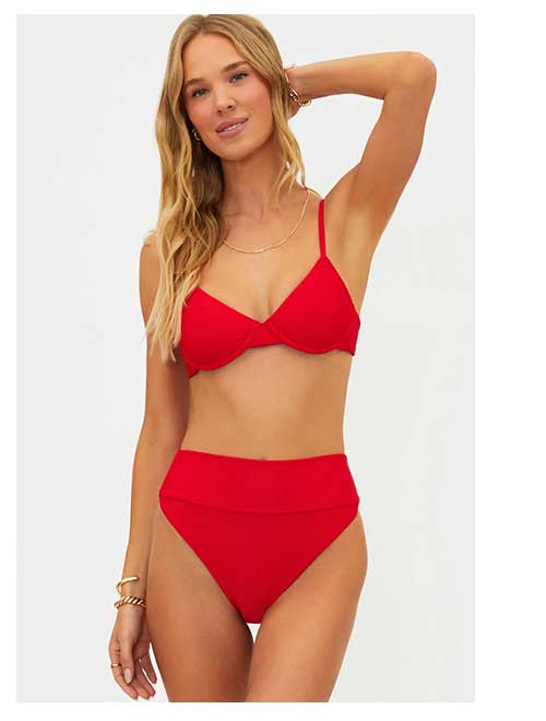 Red Swimwear