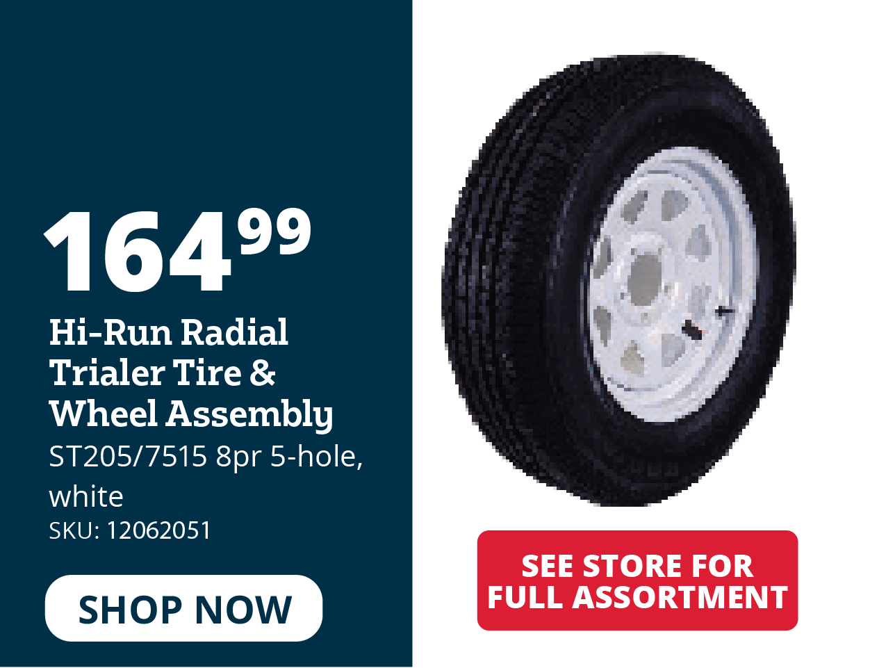 HI-Run Radial Tire & Wheel Assembly