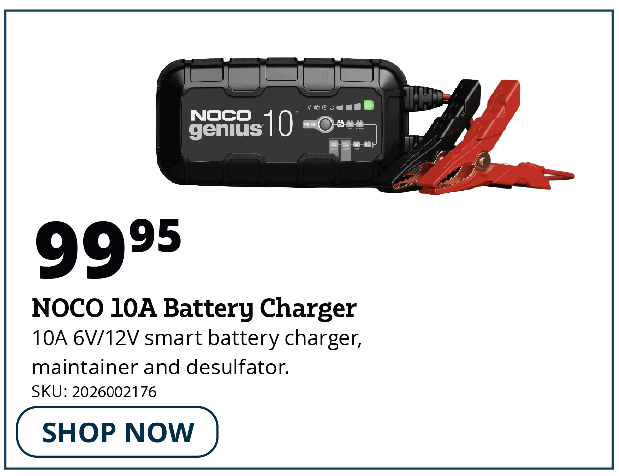 NOCO 10A Battery Charger