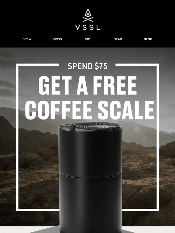 Free Nomadic Coffee Scale With Orders $75+