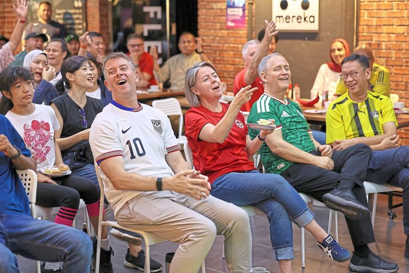 Celebrating the beautiful game together