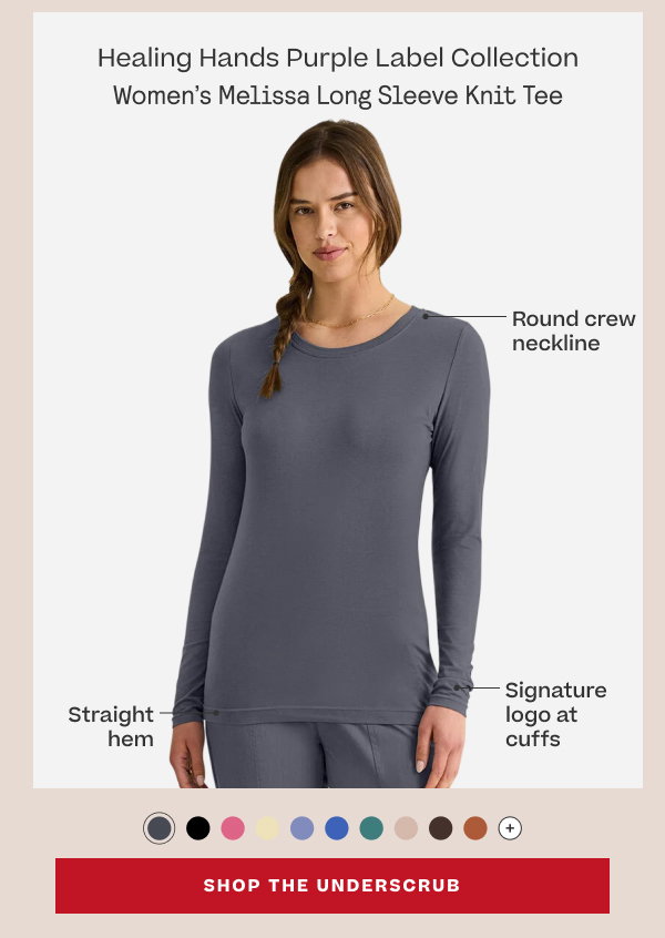 Healing Hands Melissa Long Sleeve Knit Tee