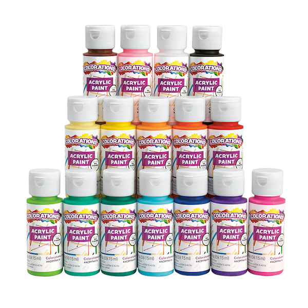 Colorations® Acrylic Paint Set - 16 Colors
