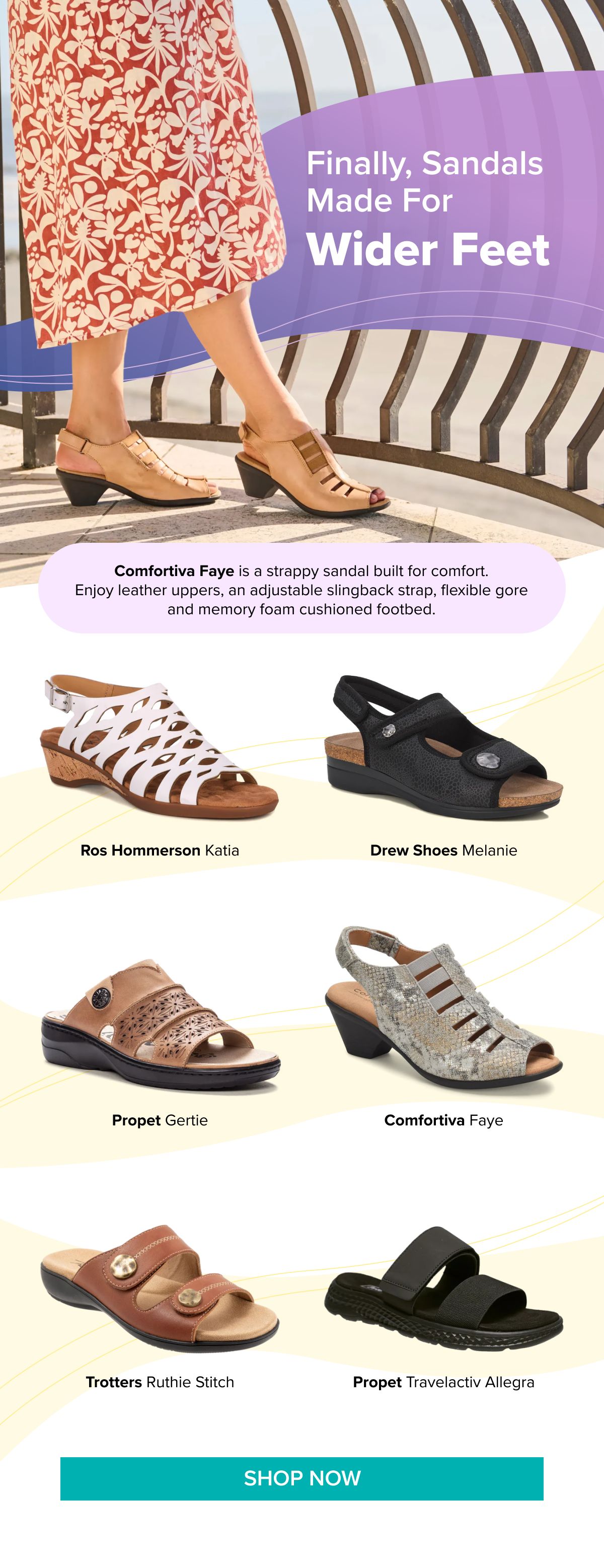 Finally, Sandals Made For Wider Feet