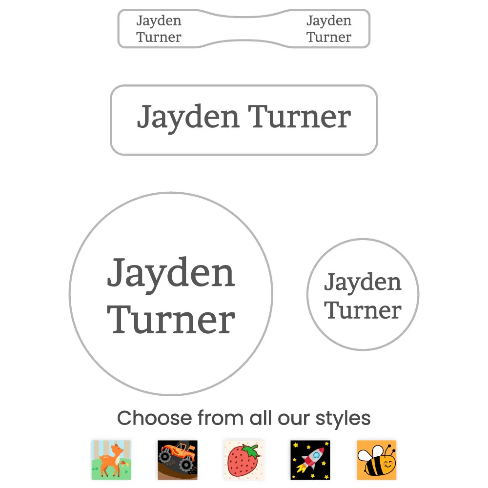 Image of Custom Baby Labels Pack