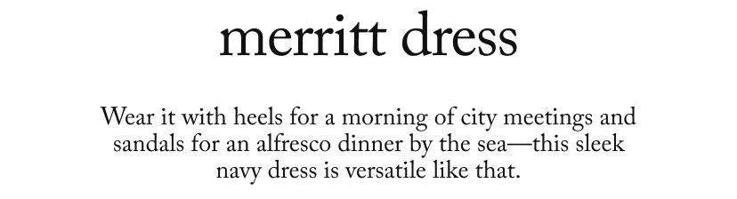 merritt dress