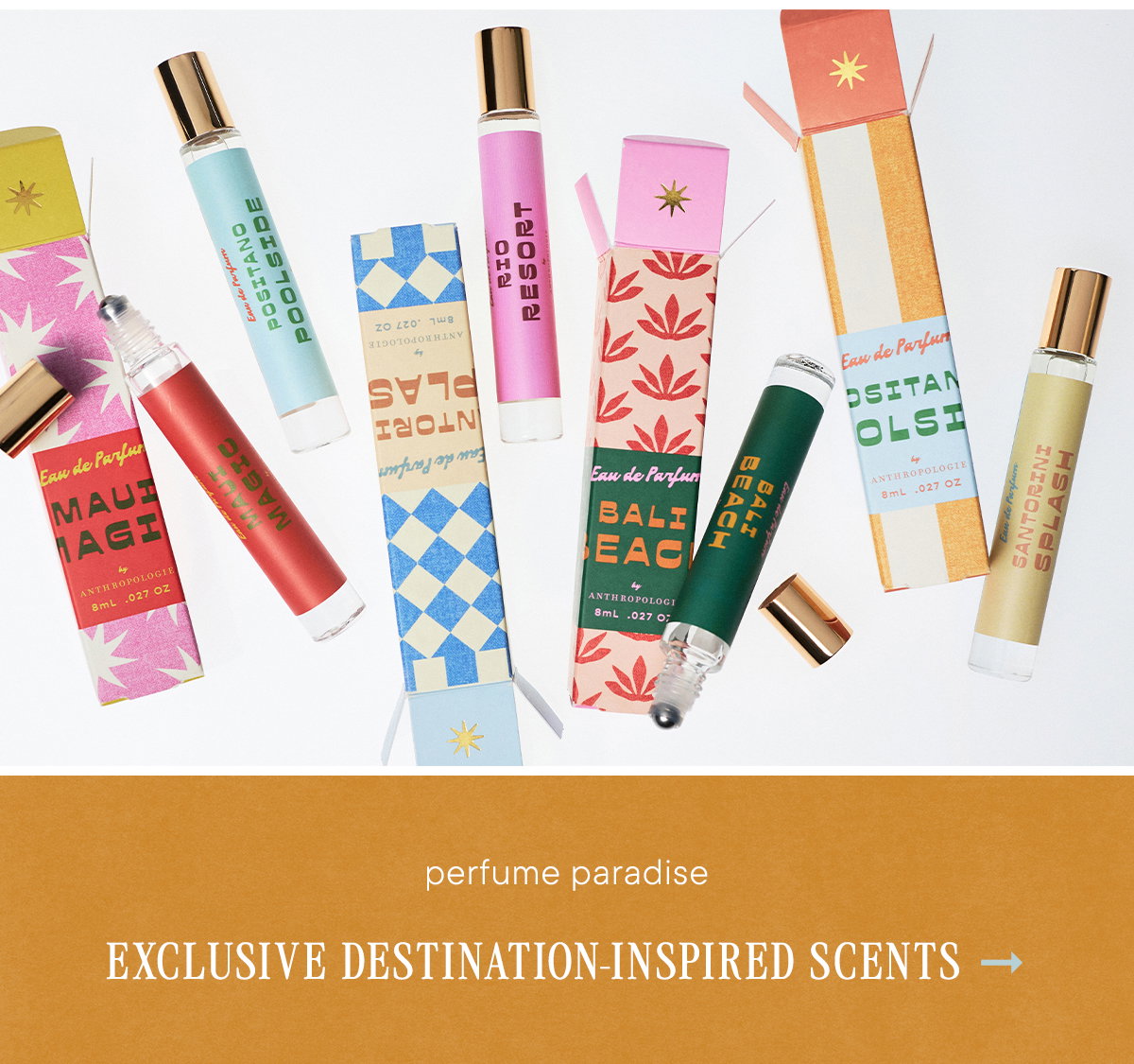 perfume paradise, exclusive destination-inspired scents