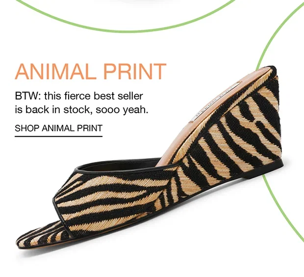 Animal Print BTW: this fierce best seller is back in stock, sooo yeah. Shop Animal Print