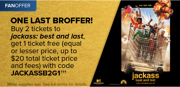 ONE LAST BROFFER!†††