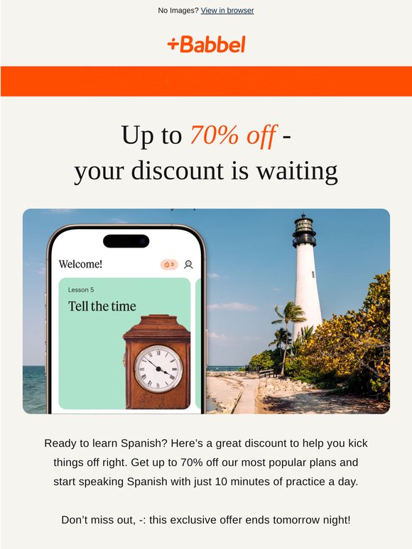 🧡 Up to 70% off? 🧡 ¡Sí, por favor!