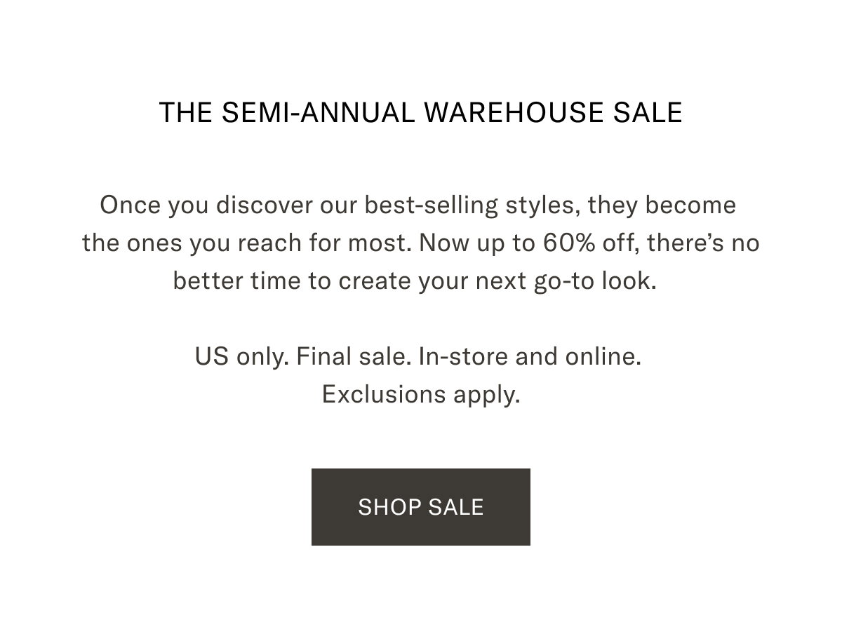 Semi Annual Warehouse Sale