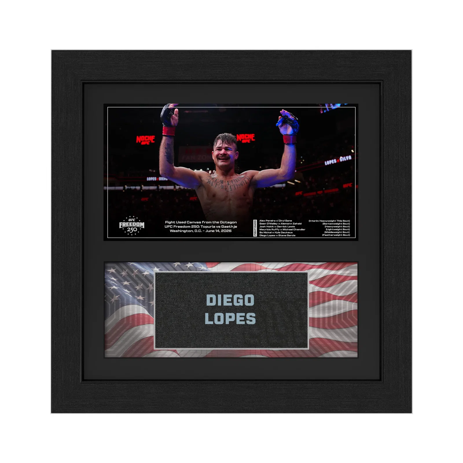 Image of Diego Lopes<br>Name on Canvas 