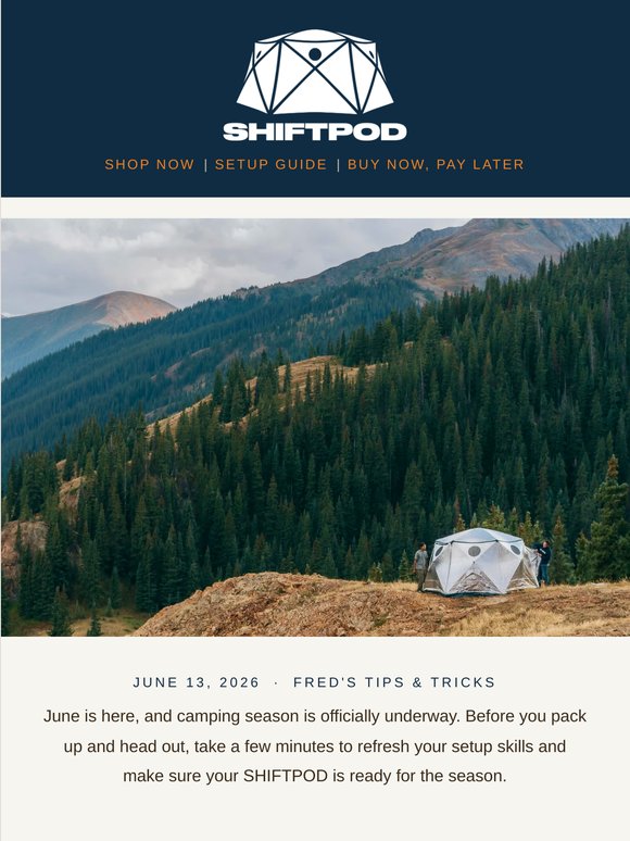 Summer's calling. Is your SHIFTPOD ready?