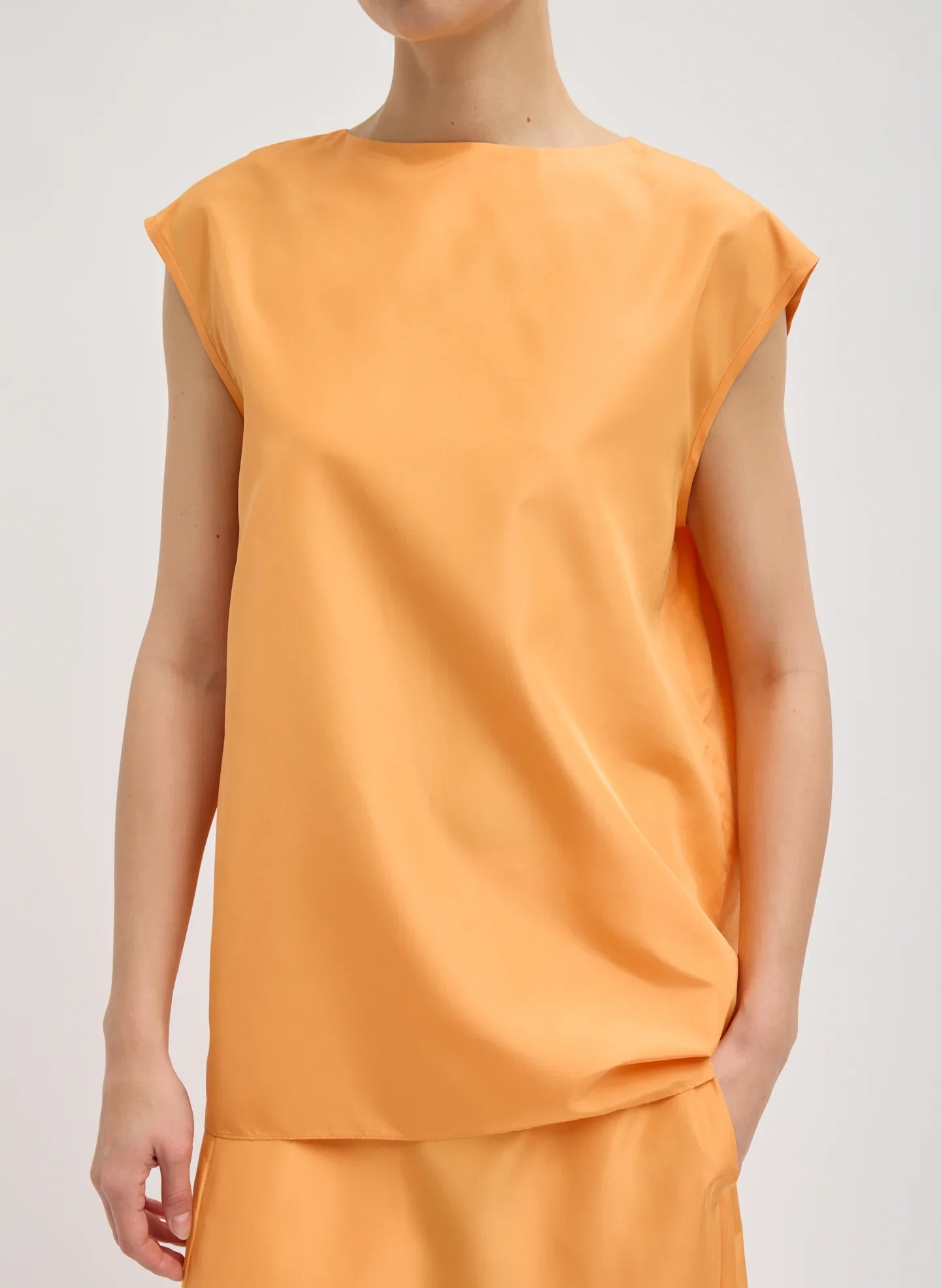 Image of Summer Nylon Sleeveless Cocoon Top