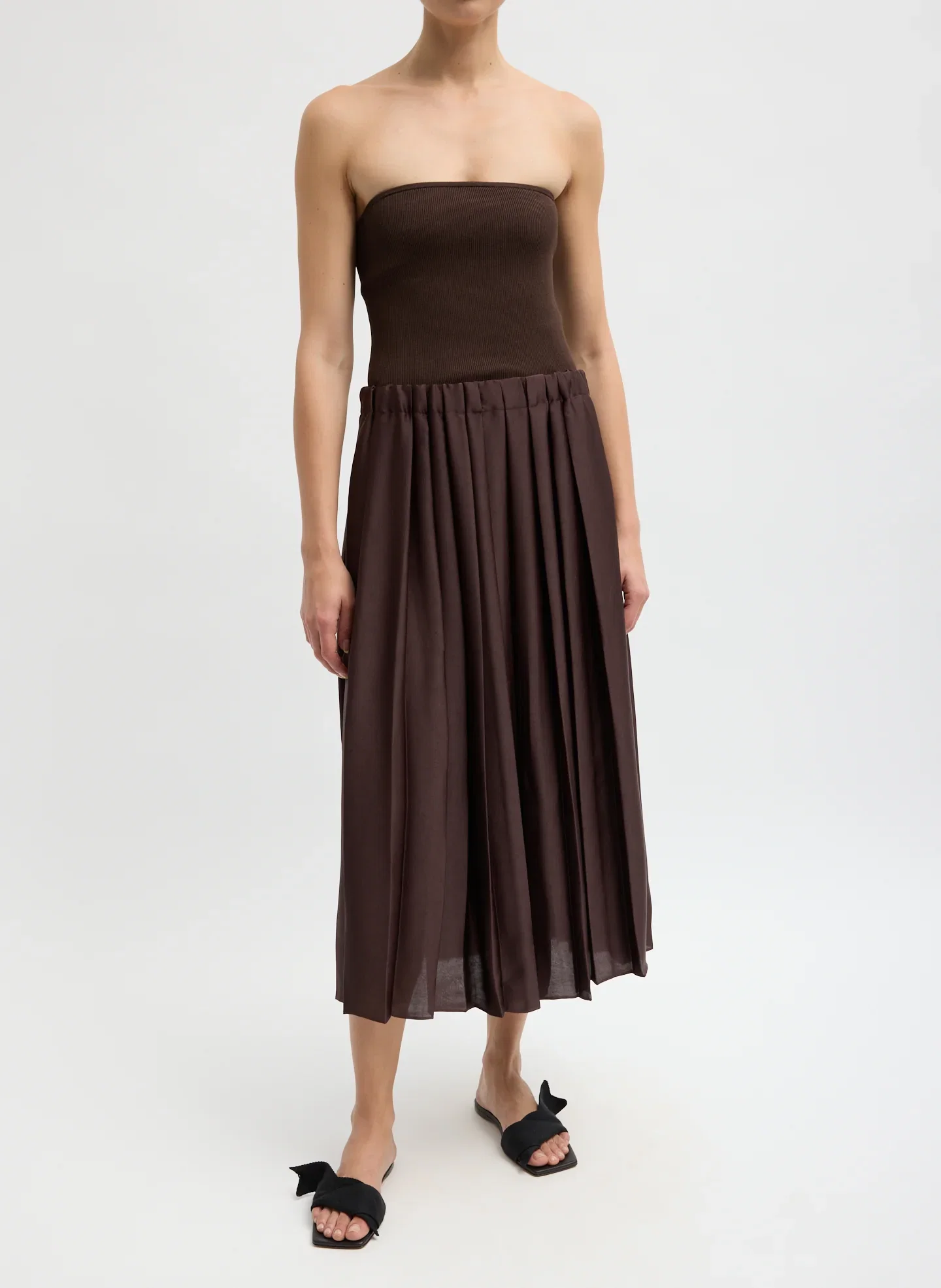 Image of Feather Weight Pleated Pull On Skirt