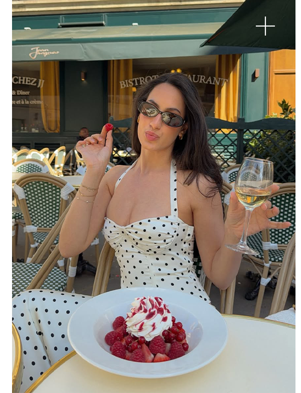 Breanne Top - White Polka Dot