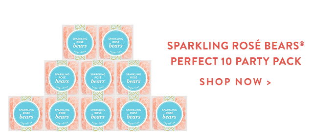  Sparkling Rosé Bears® Perfect 10 Party Pack