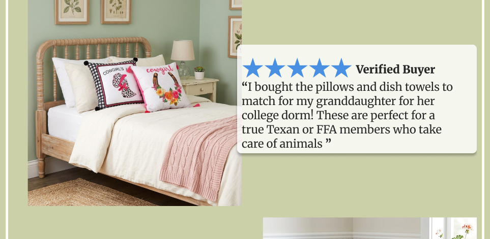 Cowgirl Embroidered Decorative Pillow