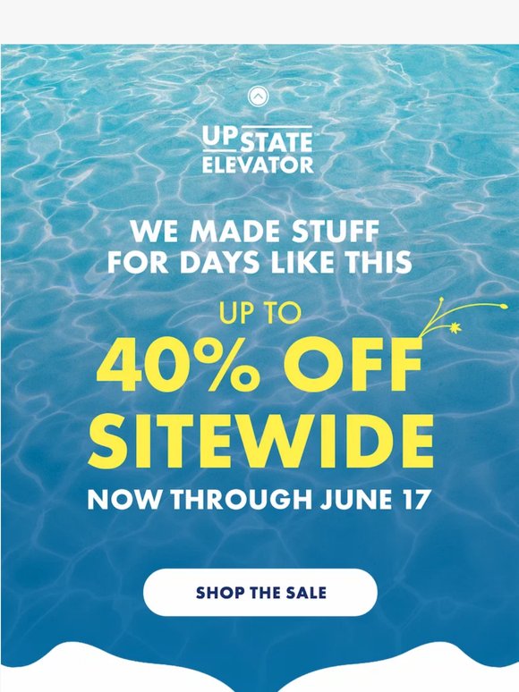 The forecast says 40% off