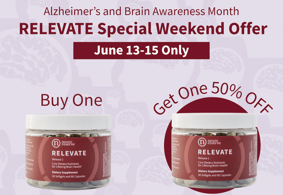 NeuroReserve RELEVATE Buy One, Get One 50% OFF