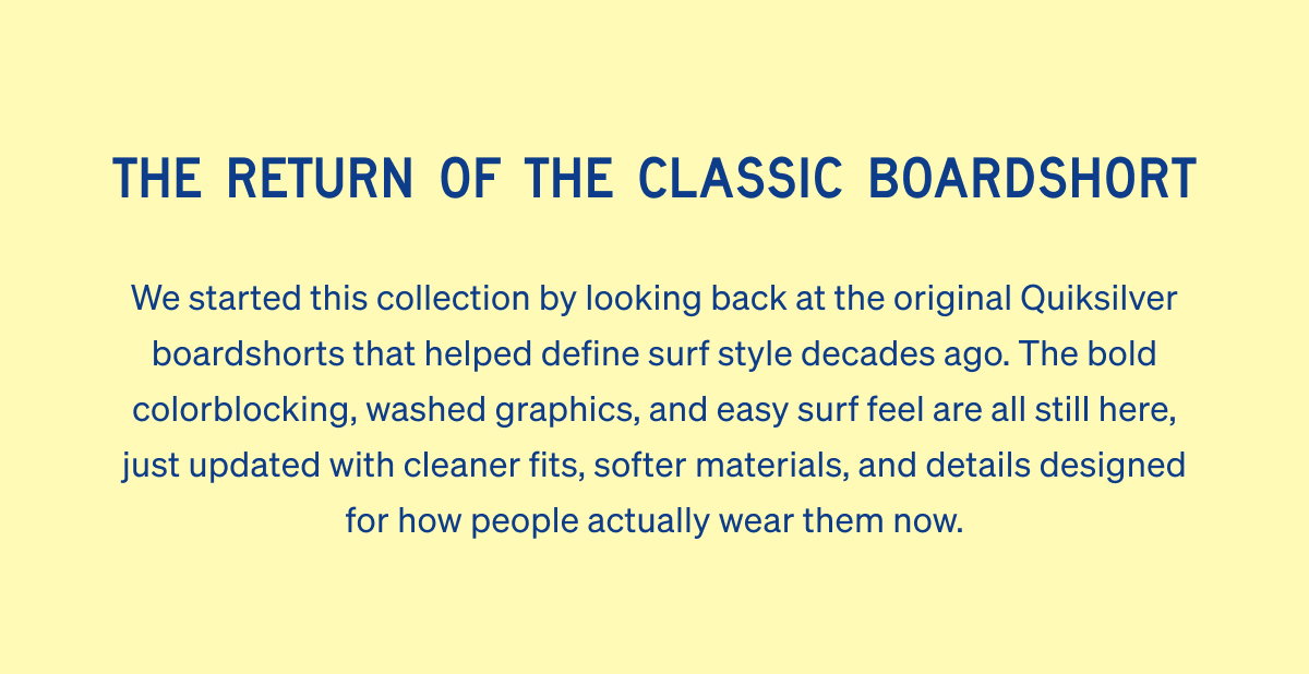 Faherty x Quicksilver | The Return of The Classic Boardshort