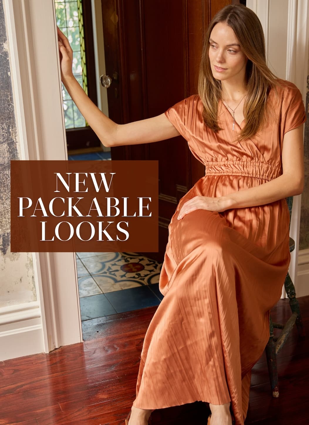 Maite Packable Pleated Dress