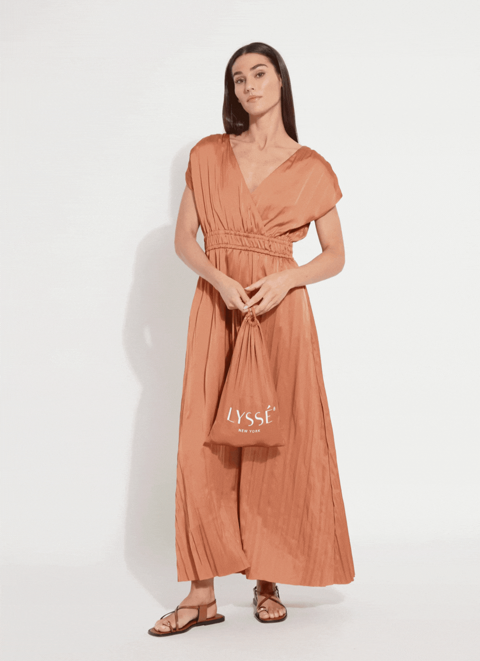 Maite Packable Pleated Dress
