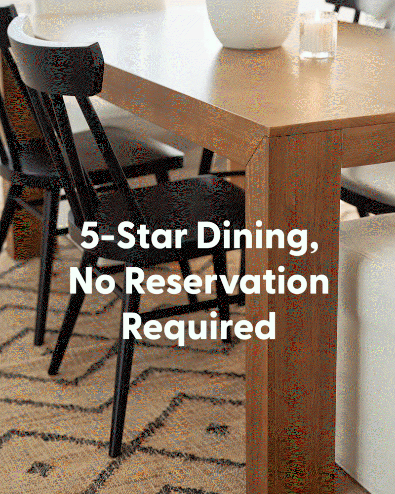 5-Star Dining, No Reservation Required