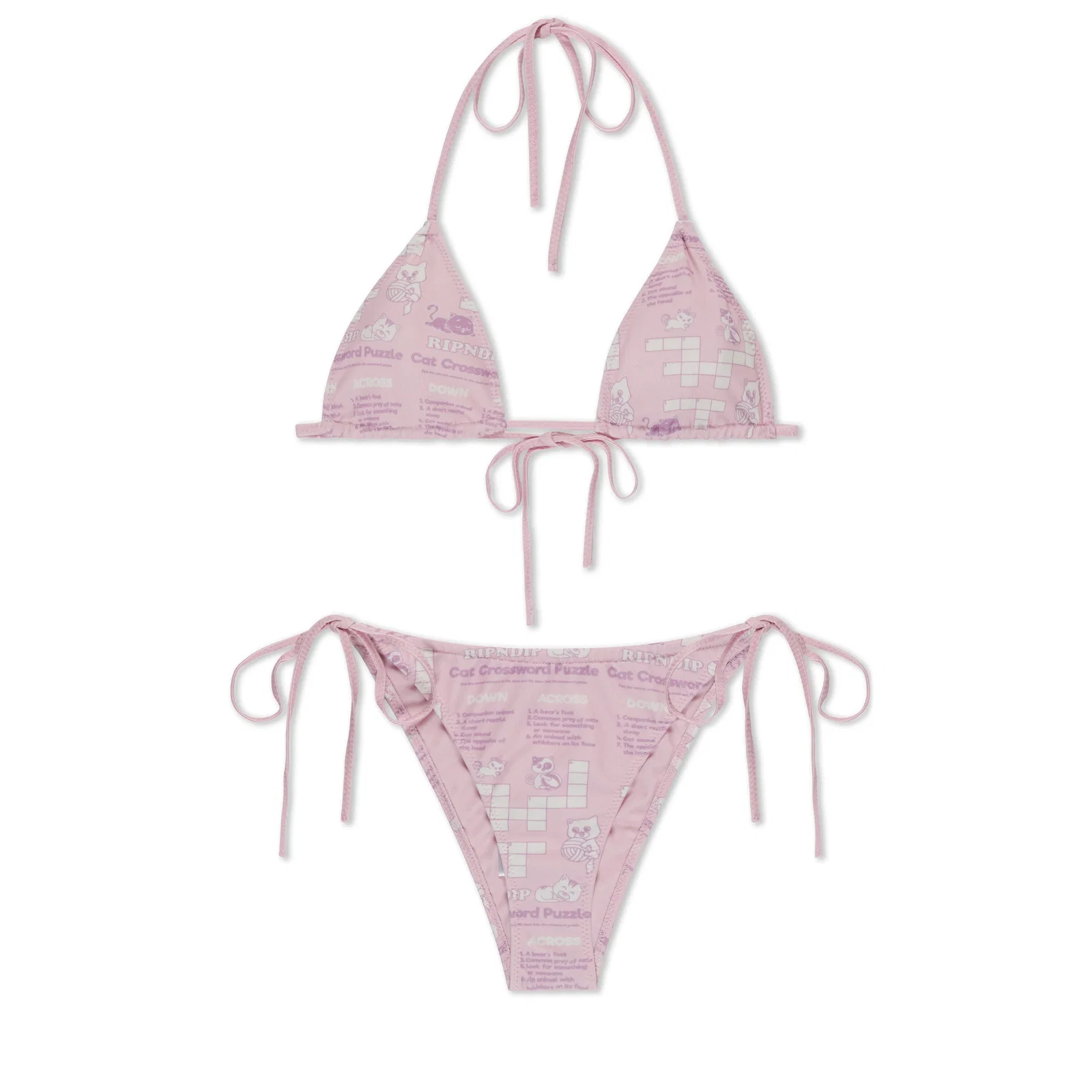 Image of Crossword 2PC Bikini Set (Pink)