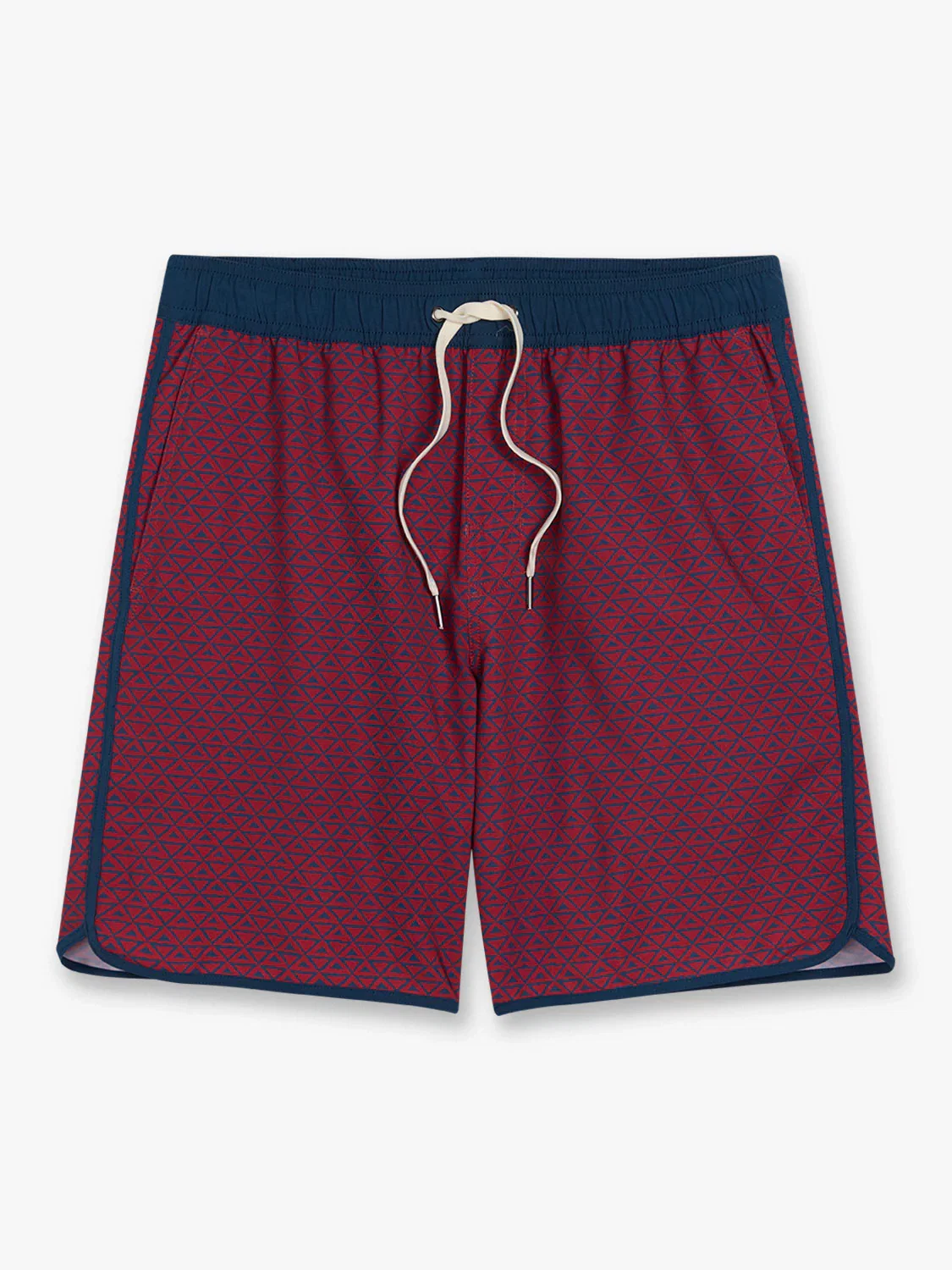 Image of Anchor Trunk | Nautical Red Wavy Geo