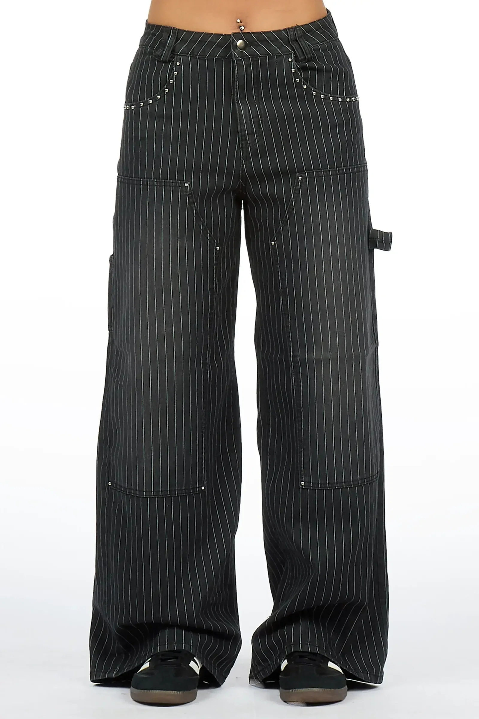 Image of Kalanie Black Wide Leg Jean