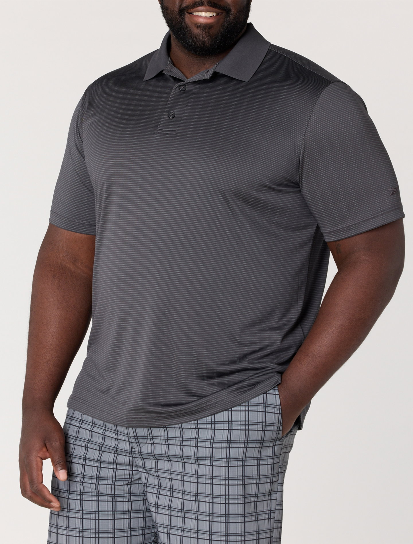 Performance Striped Polo Shirt