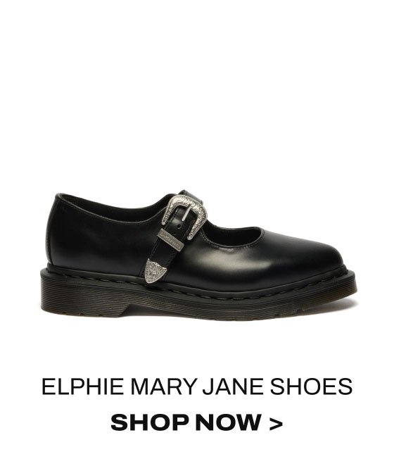 Elphie Buckle Atlas Mary Jane Leather Shoes