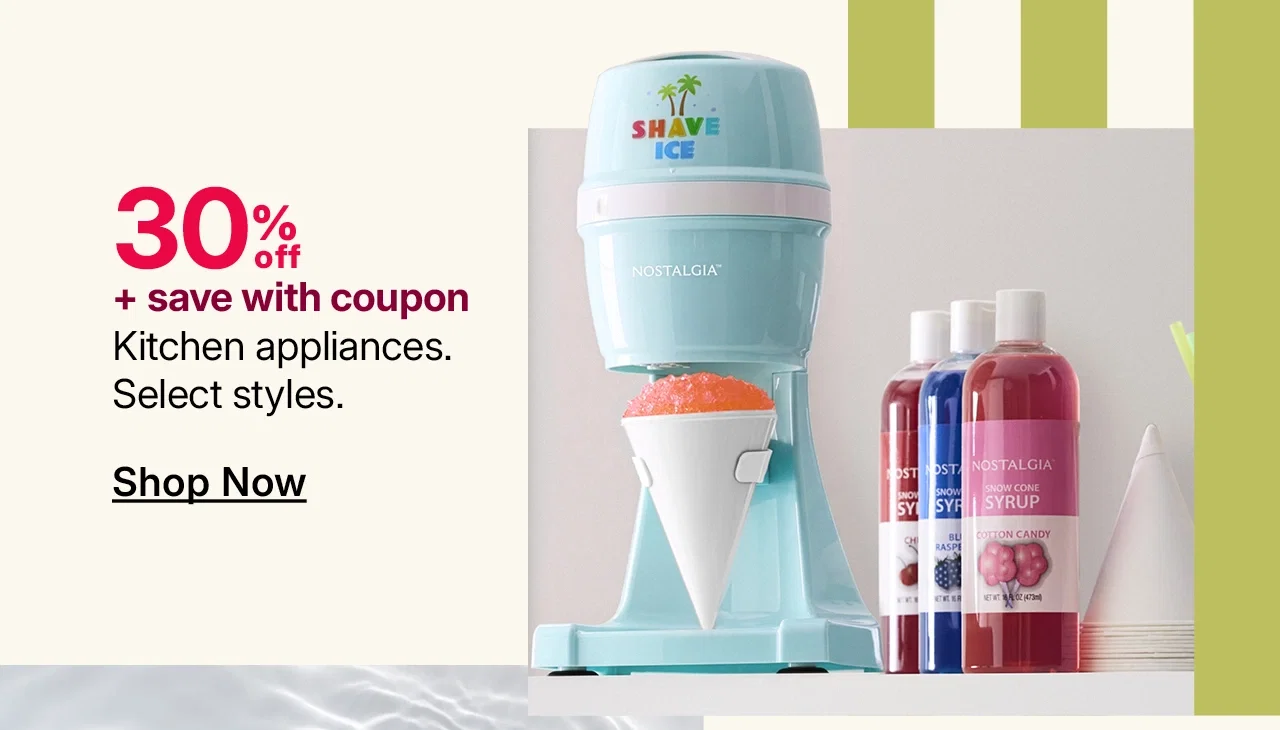 30% off kitchen appliances