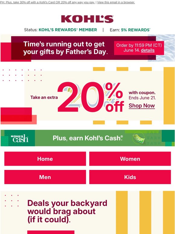 Score Kohl’s Cash & find deals your home will love 🥰