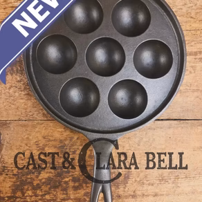 Beautiful early Griswold No. 32 Cast Iron Aebleskiver, 962. Awesome poached eggs!