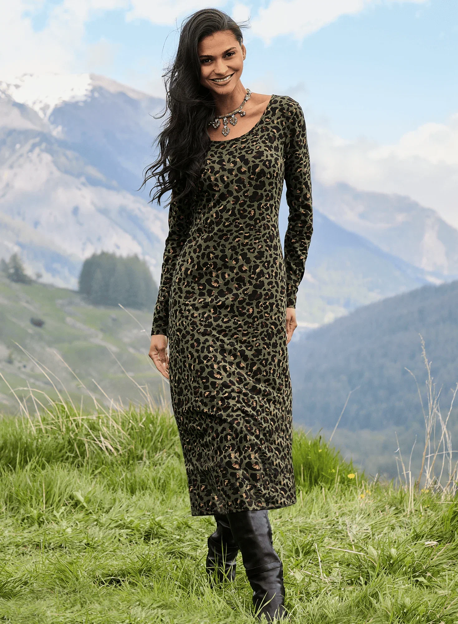 Image of Leopard Roma Dress