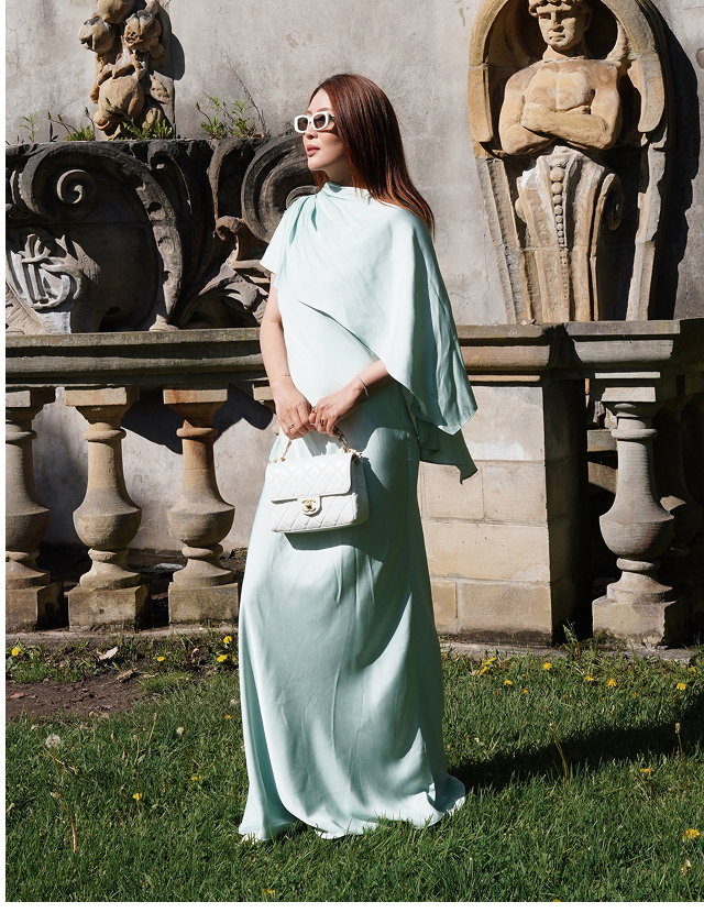 Zinnia Cape Maxi Dress