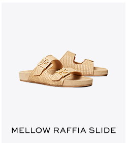 Mellow Raffia Slide