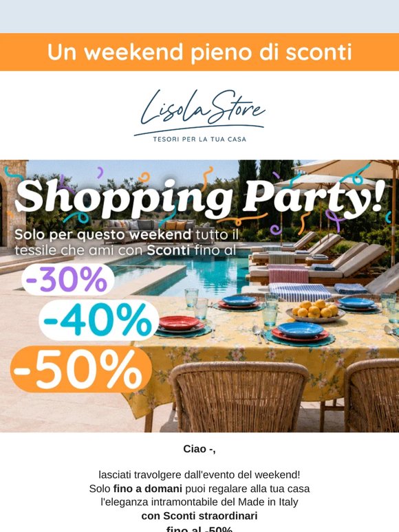 🌞 Regala alla tua cassa l'eleganza del Made in Italy con sconti fino al 50% su tutto