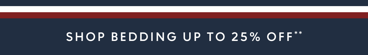 Bedding up to 25% off